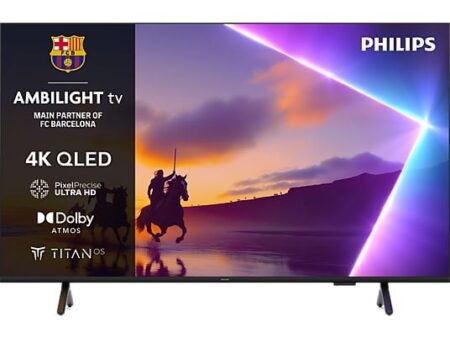 Philips 55PUS8510/12 TV QLED 55" 4K UHD Smart TV, Ambilight, Pixel Precise Ultra HD, Dolby Atmos, Titan OS, Negro mate