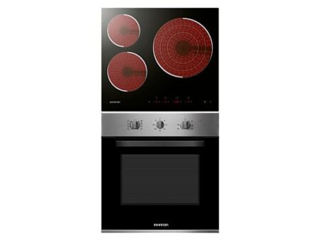 Pack Horno + Vitrocerámica Infiniton HV-CB65H30 65L, Multifunción, Grill, 3 Zonas, Triple Cristal, Inox