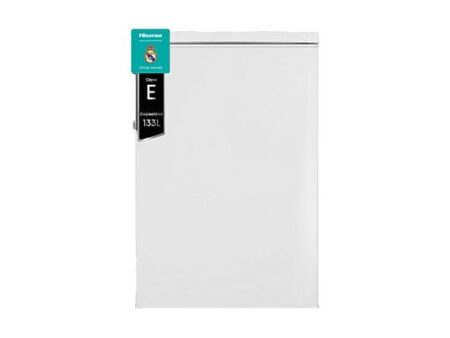 Nevera pequeña Hisense RL170D4BWE 133L, Defrost Cíclico, Puerta Reversible, 84.5 cm, Blanca