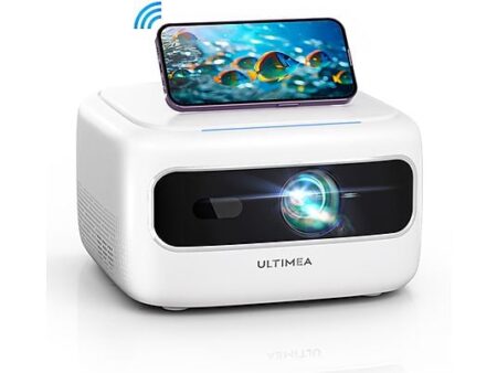 ULTIMEA Apollo P10 Mini Proyector WiFi 5G/2.4G, 720p HD Compatible Full HD, 300 ANSI, Portátil, Blanco