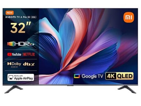 TV QLED 32" Xiaomi 32 A PRO, HD-ready, Quad A53, Google TV, Smart TV, Negro