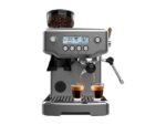 Cafetera Express Cecotec Power Espresso 20 Barista Steel & Grind, 20 Bares, Molinillo Integrado 30 Niveles, Doble Thermoblock, Vaporizador, 2200W, Plata