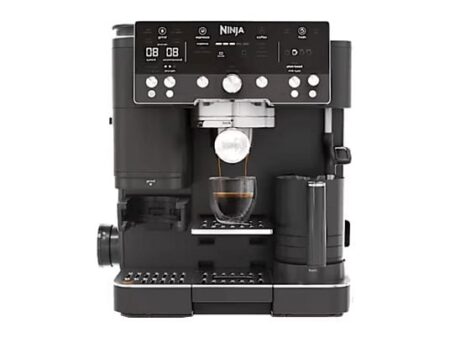 Cafetera Express NINJA Luxe Café Premier ES601EU 1650W 9 Bar con Molinillo Integrado, Depósito 2L, Espumador Automático, 2 Tazas – Negra