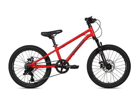 Bicicleta de Montaña Infantil FABRICBIKE Terra 20" Aluminio 7 Velocidades, Freno de Disco, Suspensión Delantera – MTB Niños 6-8 Años Roja